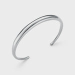 LUXE Domed Bangle-Silver