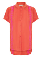 Polly Blouse in Orange Mix