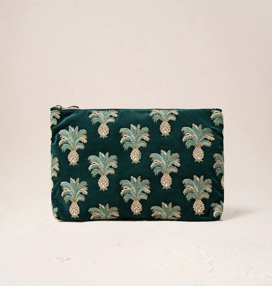 Pineapples Everyday Pouch- Emerald