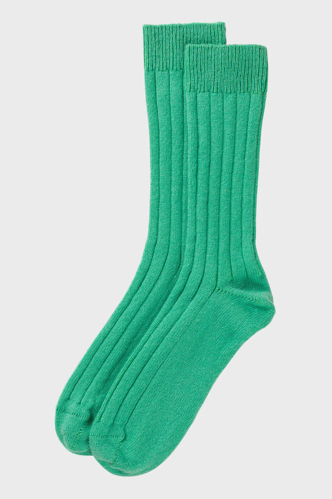 Cashmere Bed Socks - Mint