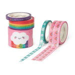 Set of 5 Colourful Paper Sticky Tapes