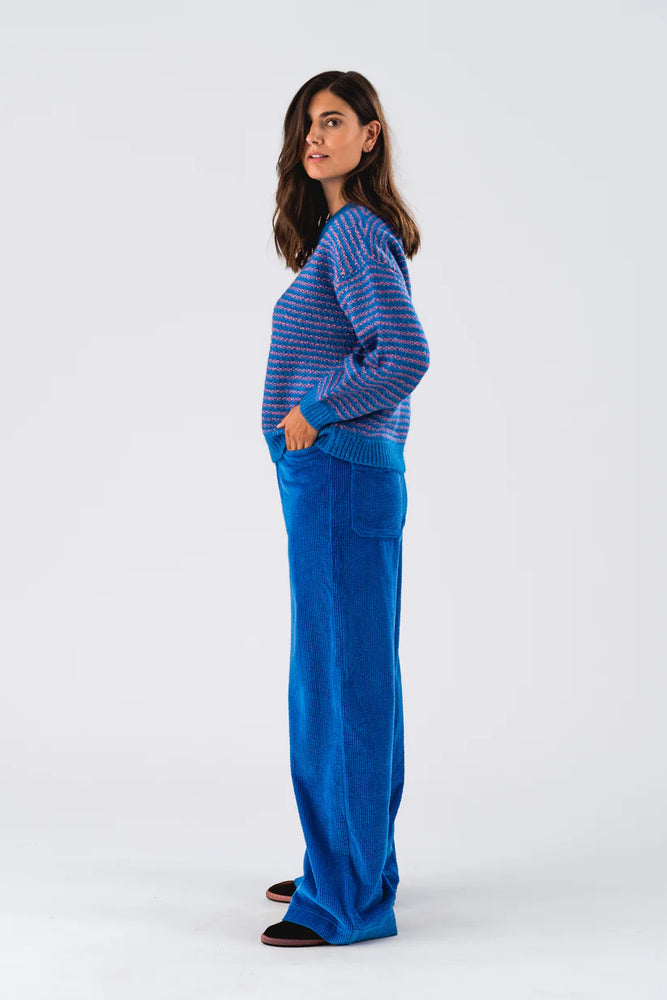 Terry Knit Jumper- Blue