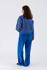 Terry Knit Jumper- Blue