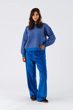 Terry Knit Jumper- Blue