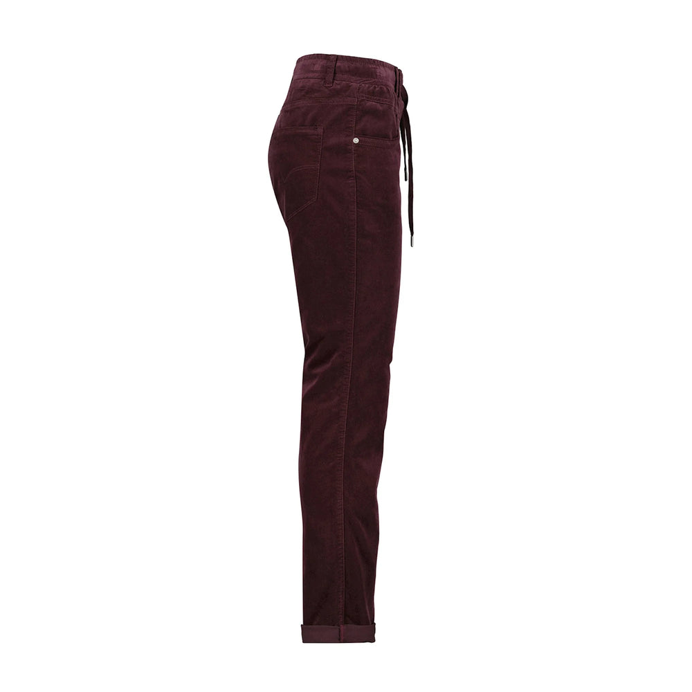 Tessy Velvet Trousers Burgundy