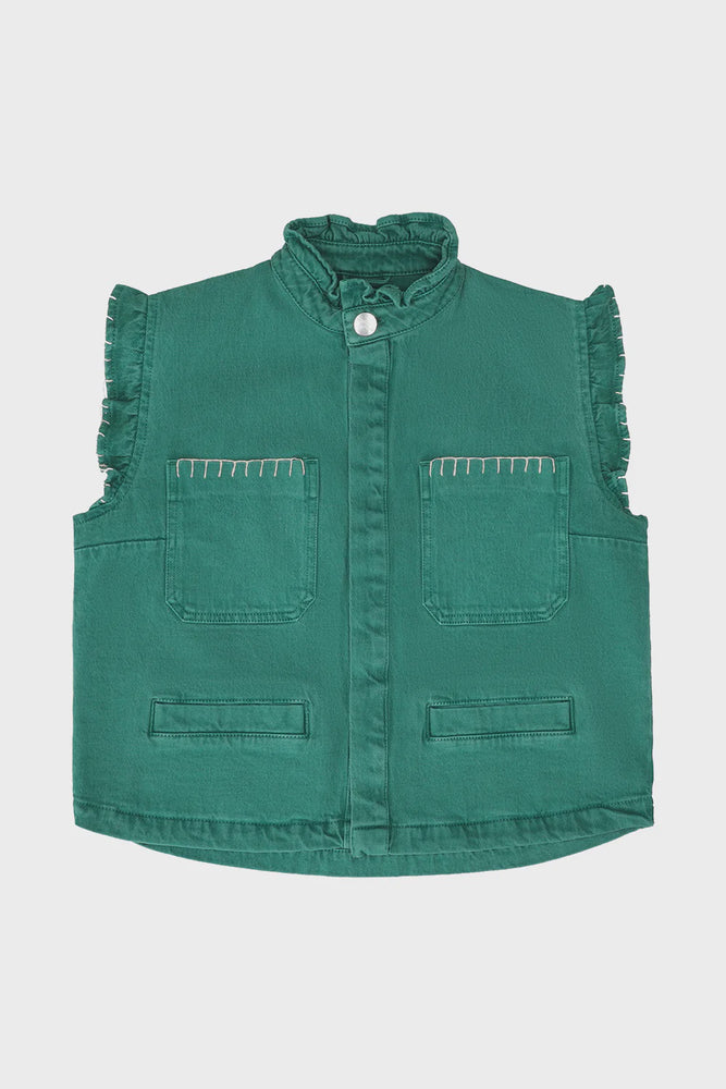 Pablo Waistcoat in Jade Green