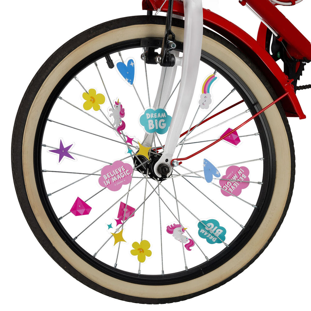 Set of 30 Unicorn-themed Bicycle Spoke Decorations