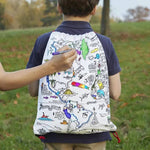 Colour in World Map Backpack