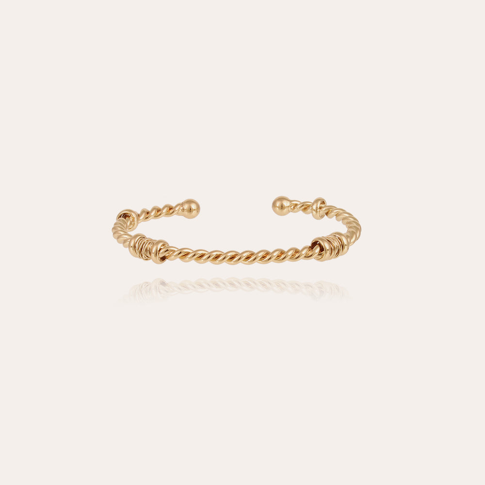 Torsade bangle small size gold
