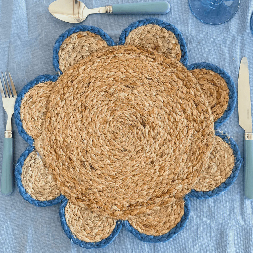 Scallop Placemat- Blue