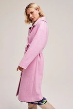 Comfy Long Coat- Light Pink