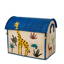 Medium Storage Box-Jungle Blue-Green