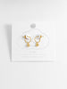 Plain Heartburst Hoop Earrings