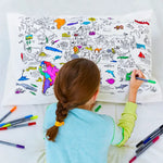 World Map Pillowcase - Diy Colouring Kit