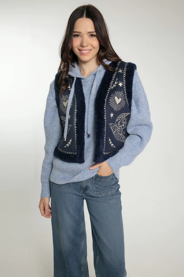 Freebird Gilet in Navy