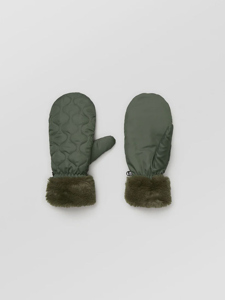 Makara Puff Mittens- Cypress Green