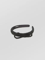 Bow Slim Beaded Hairbrace- Black