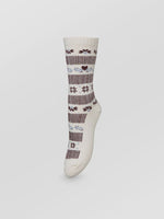 Carols Wola Sock- Eggnog Off White