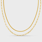 Open Link Chain 2-Row Necklace