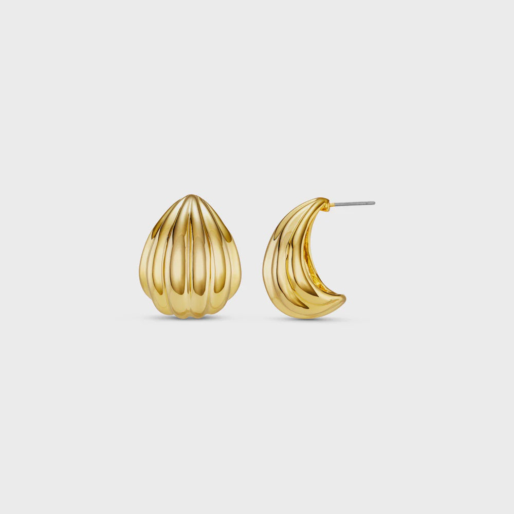 Statement Voluminous Curved Drop Earrings