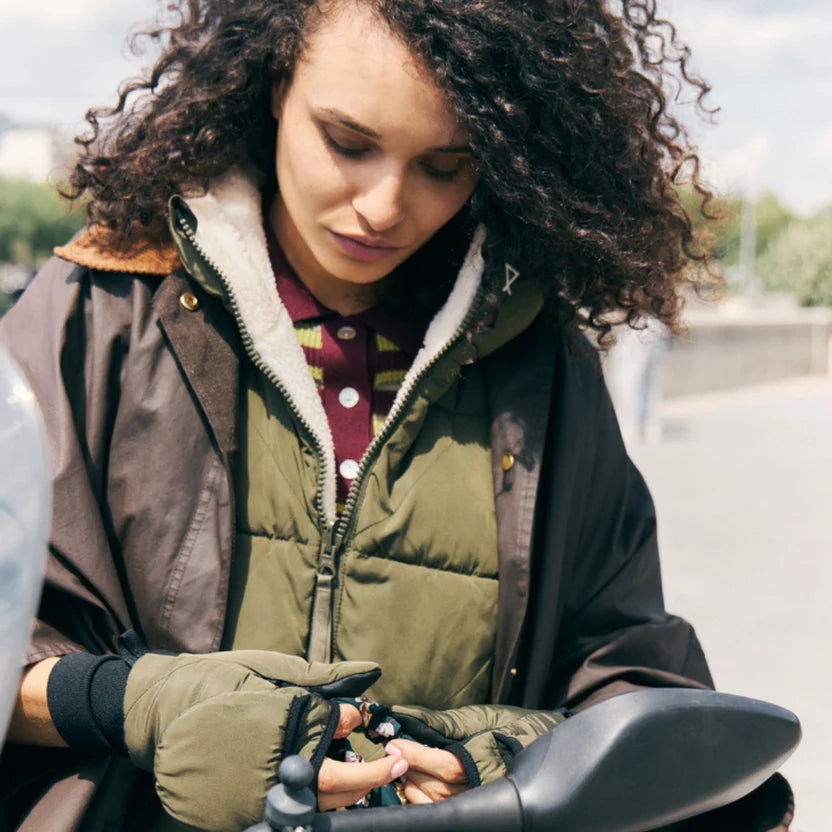 Fudoon Convertible Mittens in Khaki