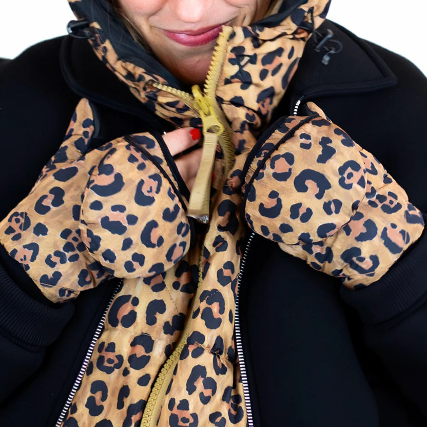 Fudoon Convertible Mittens in Animal Print