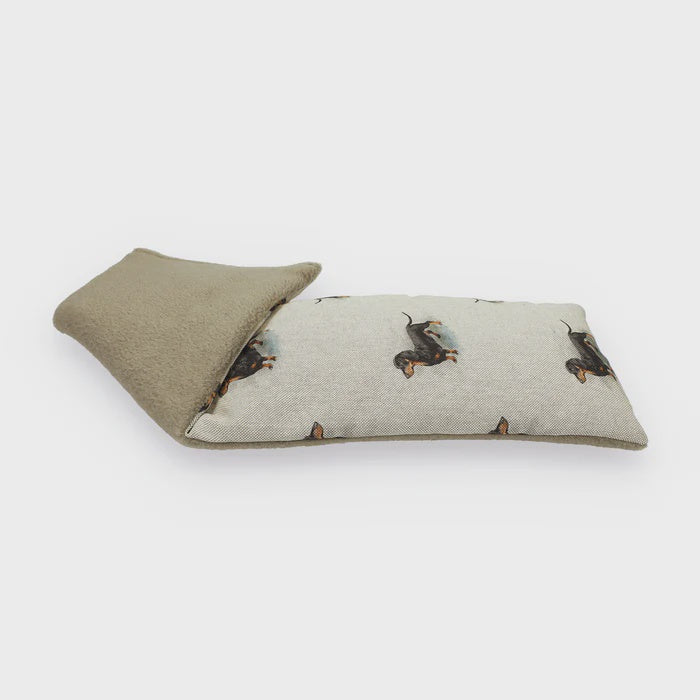 Dachshund Print - Duo Fabric Wheat Bag