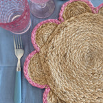 Scallop Placemat- Light Pink