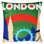 London Needlepoint Cushion