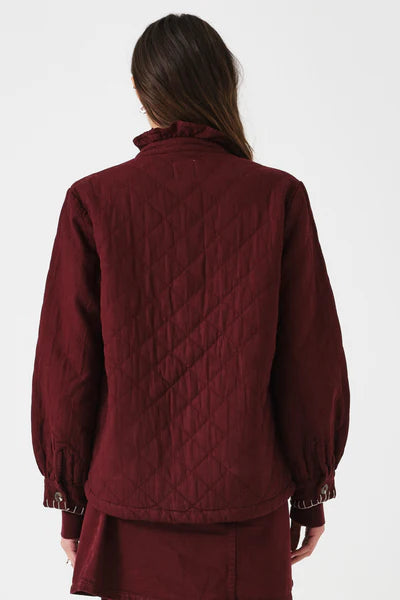 Quilted Pablo Jacket in Mulberry