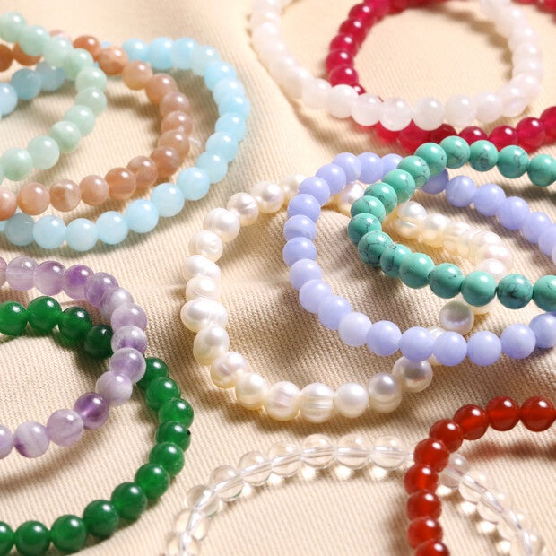 Birthstone Semi-Precious Stone Beaded Bracelet