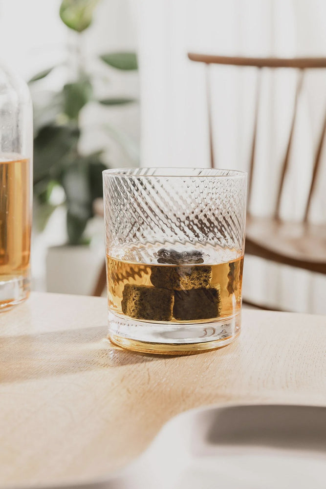 Twist Spinning Glass & Whisky Rocks Set