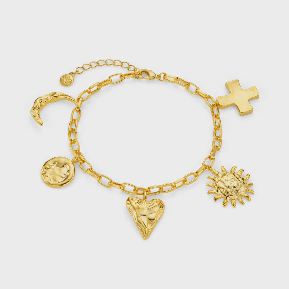 Statement Molten Charm Bracelet