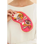 Luxury Lavender Velvet Eye Mask - Tiger