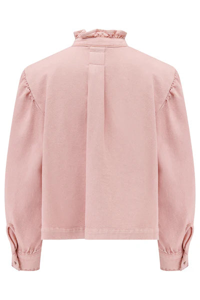 Ziggy Cropped Jacket in Peony Pink