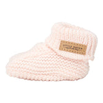 Knitted Baby Shoes- Baby Pink