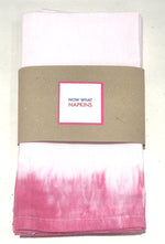 Set of Four Napkins - Pink Dip Dye