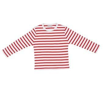Red and White Breton Striped T-Shirt