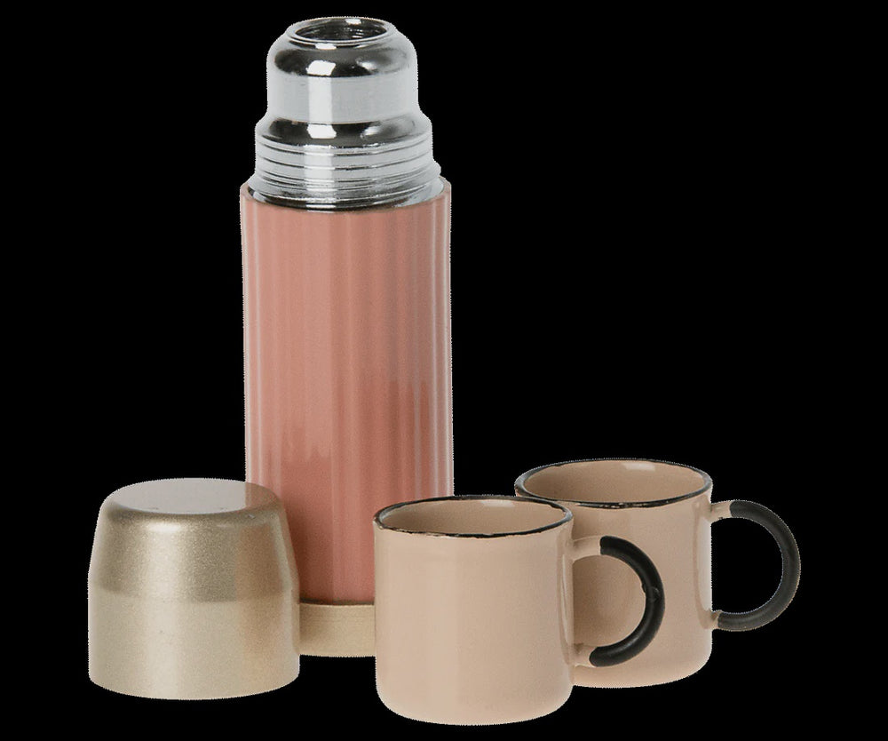 Thermos and cups - Soft coral