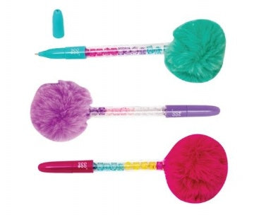 Glitter Pom Pom Pen