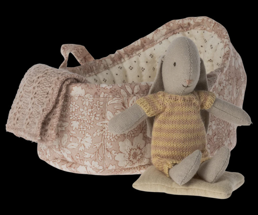 Bunny in carry cot, Micro - Yellow/Dark powder