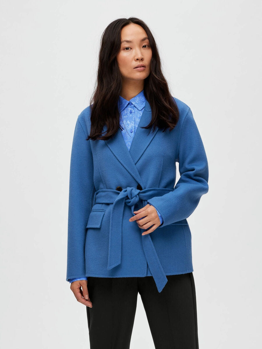 Light blue 2025 wool jacket