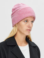 Merino wool beanie - pink