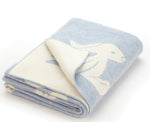 Bashful Blue Bunny Blanket
