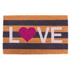 Love Door Mat Stripes