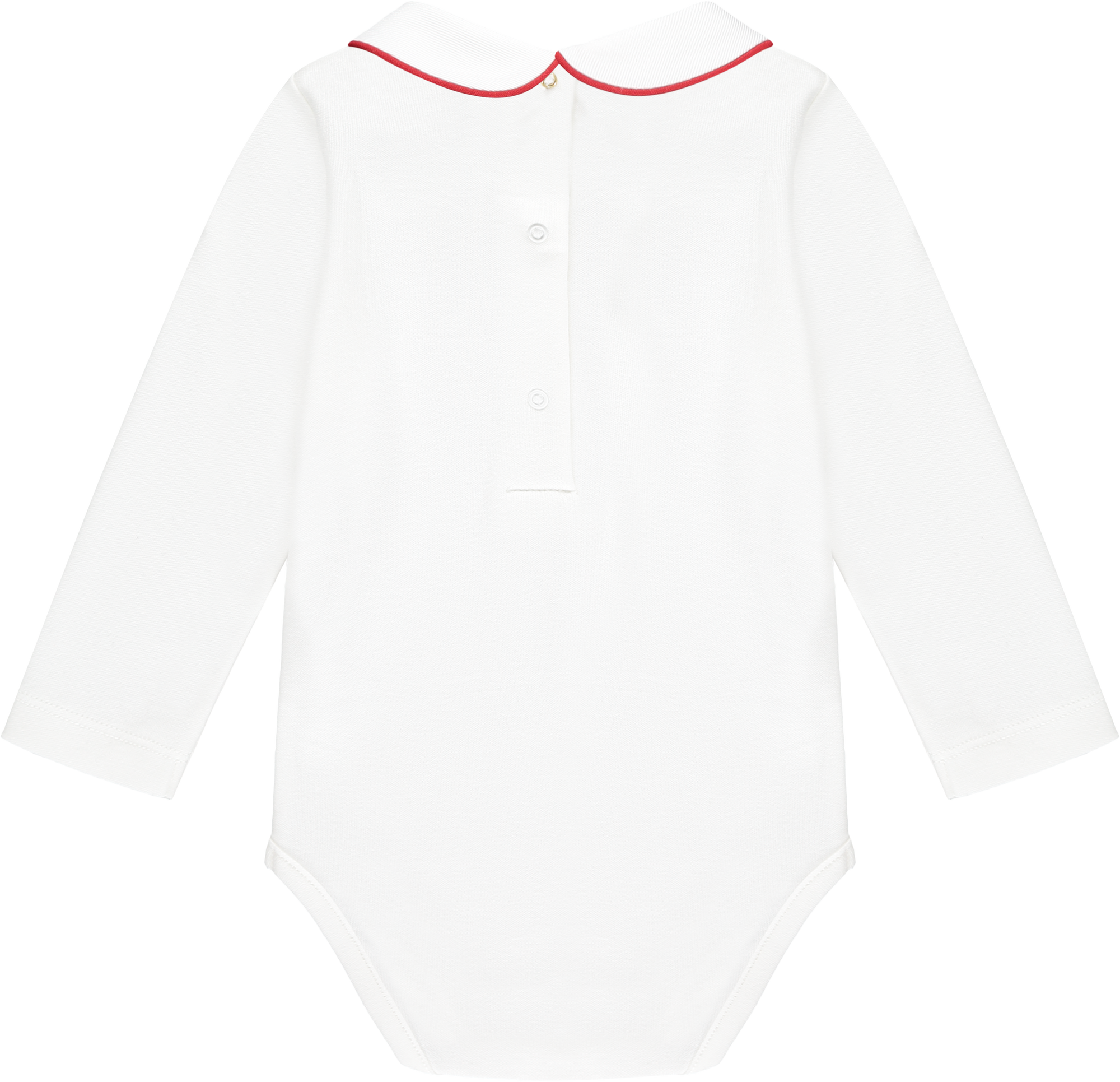 White peter deals pan collar bodysuit