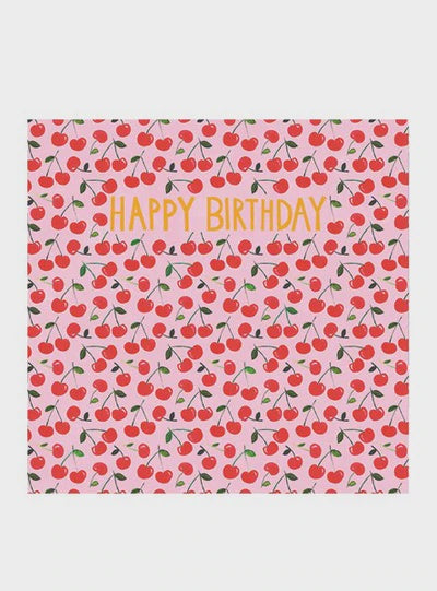 Happy Birthday Cherry Card