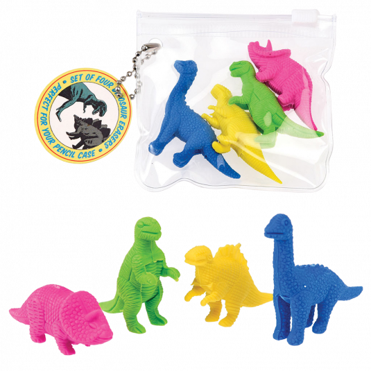 Dinosaur Erasers (set of 4)