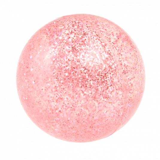 Pink Glitter Bouncy Ball