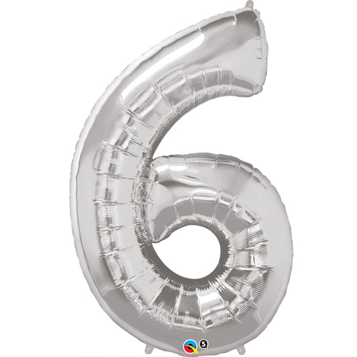 Silver Foil Number Balloon